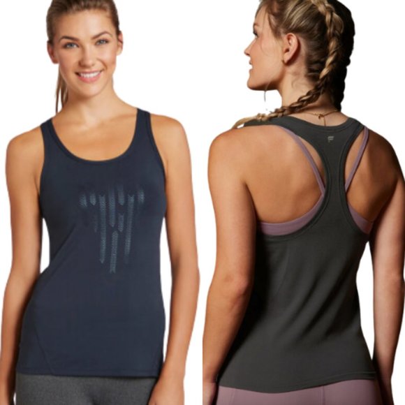 NWT Fabletics Leon Tank Ultra Soft Racerback Performance Top Black SZ XL NWT! - Picture 1 of 16